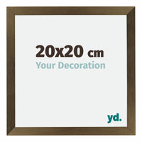 Mura MDF Photo Frame 20x20cm Bronze Design Front Size | Yourdecoration.co.uk