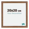 Mura MDF Photo Frame 20x20cm Oak Rustic Front Size | Yourdecoration.co.uk