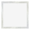 Mura MDF Photo Frame 20x20cm Silver Glossy Vintage Front | Yourdecoration.co.uk