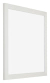 Mura MDF Photo Frame 20x20cm White Matte Front Oblique | Yourdecoration.co.uk