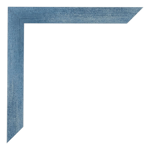 Mura MDF Photo Frame 20x25cm Bright Blue Swept Detail Corner | Yourdecoration.co.uk