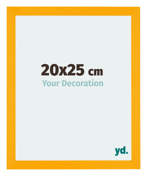 Mura MDF Photo Frame 20x25cm Yellow Front Size | Yourdecoration.co.uk