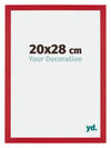 Mura MDF Photo Frame 20x28cm Red Front Size | Yourdecoration.co.uk