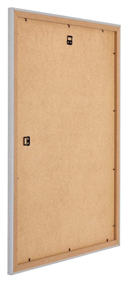 Mura MDF Photo Frame 20x28cm Silver Matte Back Oblique | Yourdecoration.co.uk