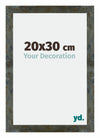 Mura MDF Photo Frame 20x30cm Blue Gold Melange Front Size | Yourdecoration.co.uk