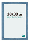 Mura MDF Photo Frame 20x30cm Bright Blue Swept Front Size | Yourdecoration.co.uk
