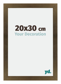 Mura MDF Photo Frame 20x30cm Bronze Design Front Size | Yourdecoration.co.uk