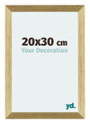Mura MDF Photo Frame 20x30cm Gold Shiny Front Size | Yourdecoration.co.uk
