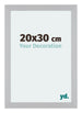 Mura MDF Photo Frame 20x30cm Silver Matte Front Size | Yourdecoration.co.uk