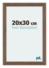Mura MDF Photo Frame 20x30cm Walnut Dark Front Size | Yourdecoration.co.uk