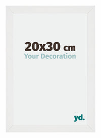 Mura MDF Photo Frame 20x30cm White High Gloss Front Size | Yourdecoration.co.uk