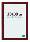 Mura MDF Photo Frame 20x30cm Winered Wiped Front Size | Yourdecoration.co.uk