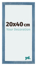Mura MDF Photo Frame 20x40cm Bright Blue Swept Front Size | Yourdecoration.co.uk