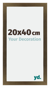 Mura MDF Photo Frame 20x40cm Bronze Design Front Size | Yourdecoration.co.uk