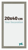 Mura MDF Photo Frame 20x40cm Gray Front Size | Yourdecoration.co.uk