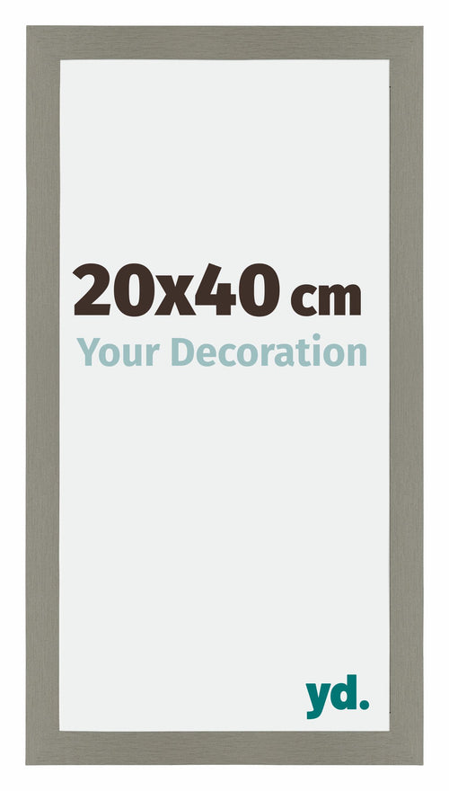 Mura MDF Photo Frame 20x40cm Gray Front Size | Yourdecoration.co.uk
