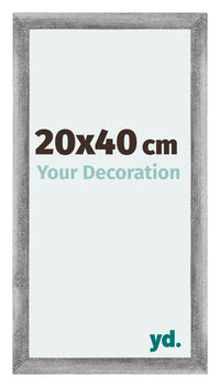 Mura MDF Photo Frame 20x40cm Gray Wiped Front Size | Yourdecoration.co.uk