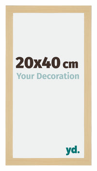 Mura MDF Photo Frame 20x40cm Maple Decor Front Size | Yourdecoration.co.uk