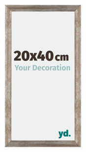 Mura MDF Photo Frame 20x40cm Metal Vintage Front Size | Yourdecoration.co.uk