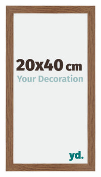 Mura MDF Photo Frame 20x40cm Oak Rustic Front Size | Yourdecoration.co.uk