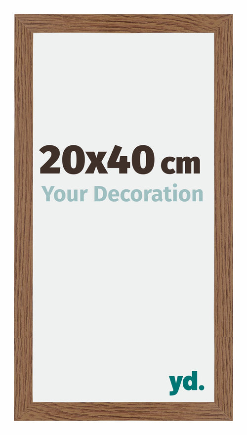 Mura MDF Photo Frame 20x40cm Oak Rustic Front Size | Yourdecoration.co.uk