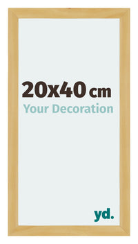 Mura MDF Photo Frame 20x40cm Pine Design Front Size | Yourdecoration.co.uk
