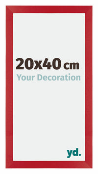 Mura MDF Photo Frame 20x40cm Red Front Size | Yourdecoration.co.uk