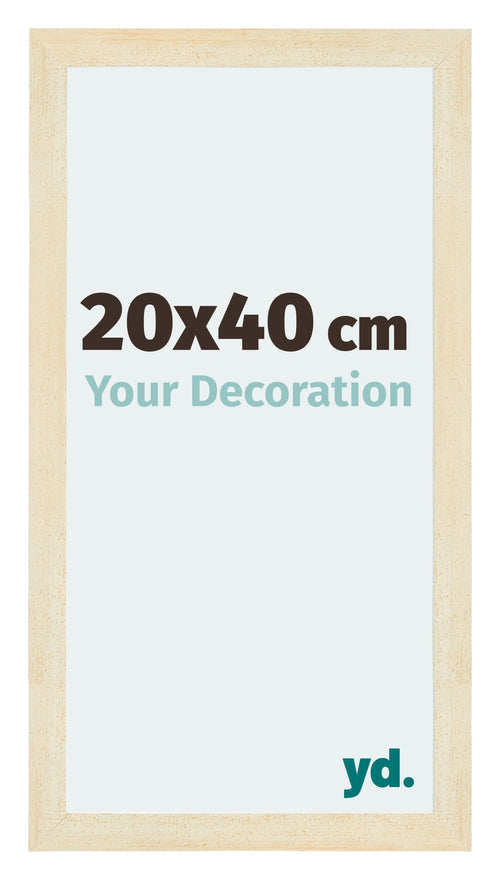 Mura MDF Photo Frame 20x40cm Sand Wiped Front Size | Yourdecoration.co.uk