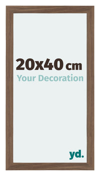 Mura MDF Photo Frame 20x40cm Walnut Dark Front Size | Yourdecoration.co.uk