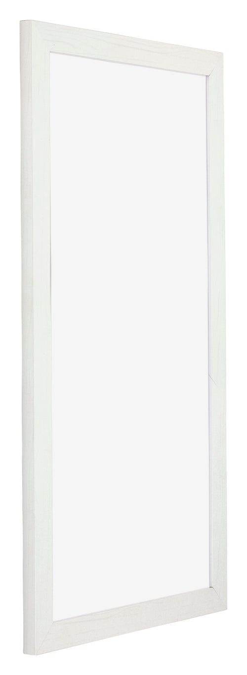 Mura MDF Photo Frame 20x40cm White Wiped Front Oblique | Yourdecoration.co.uk