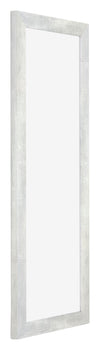 Mura MDF Photo Frame 20x60 Silver Matte Front Oblique | Yourdecoration.co.uk