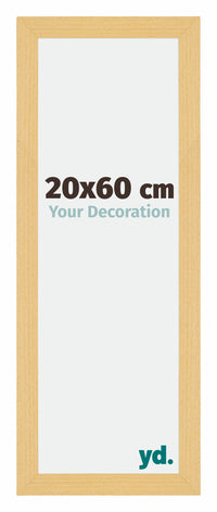 Mura MDF Photo Frame 20x60cm Beech Design Front Size | Yourdecoration.co.uk