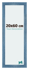 Mura MDF Photo Frame 20x60cm Bright Blue Swept Front Size | Yourdecoration.co.uk