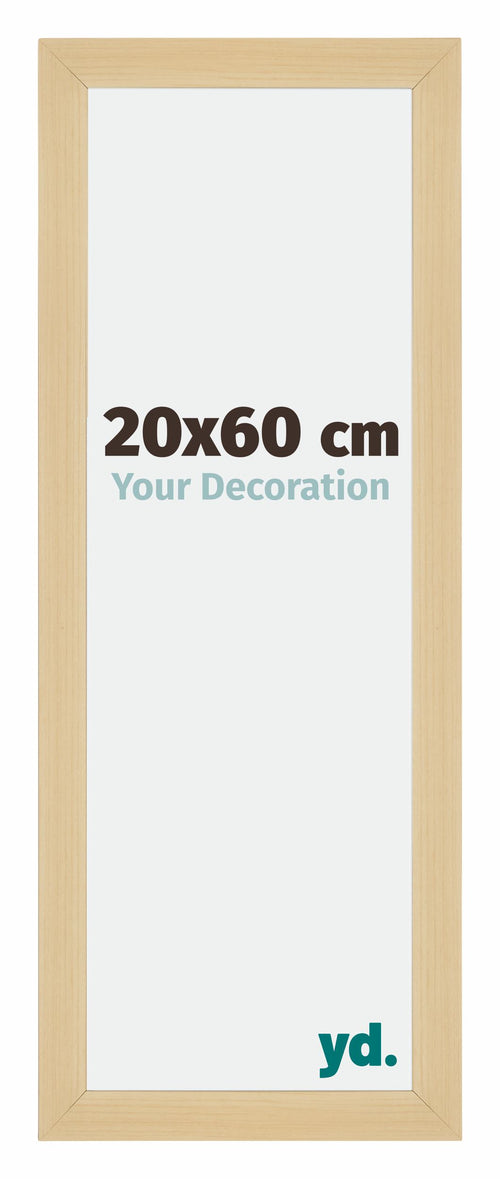 Mura MDF Photo Frame 20x60cm Maple Decor Front Size | Yourdecoration.co.uk