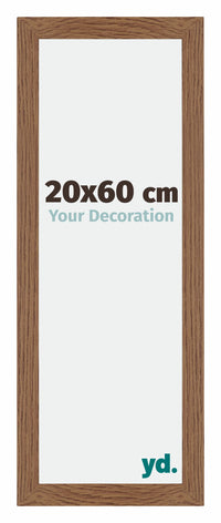 Mura MDF Photo Frame 20x60cm Oak Rustic Front Size | Yourdecoration.co.uk