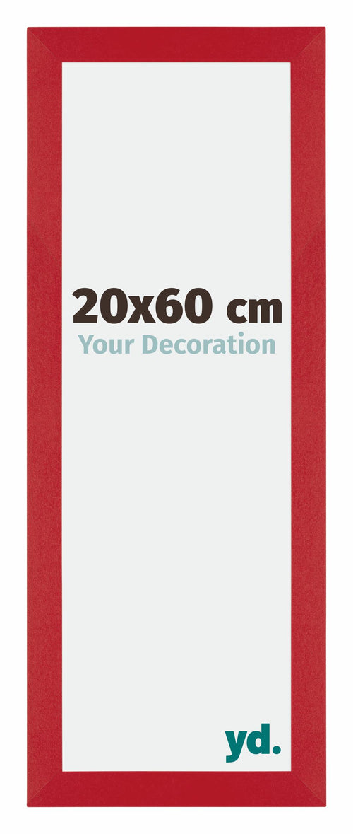 Mura MDF Photo Frame 20x60cm Red Front Size | Yourdecoration.co.uk