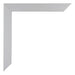 Mura MDF Photo Frame 20x60cm Silver Matte Detail Corner | Yourdecoration.co.uk