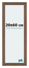 Mura MDF Photo Frame 20x60cm Walnut Dark Front Size | Yourdecoration.co.uk