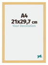 Mura MDF Photo Frame 21x29 7cm A4 Beech Design Front Size | Yourdecoration.co.uk