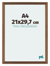 Mura MDF Photo Frame 21x29 7cm A4 Copper Design Front Size | Yourdecoration.co.uk