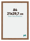 Mura MDF Photo Frame 21x29 7cm A4 Oak Rustic Front Size | Yourdecoration.co.uk