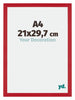 Mura MDF Photo Frame 21x29 7cm A4 Red Front Size | Yourdecoration.co.uk