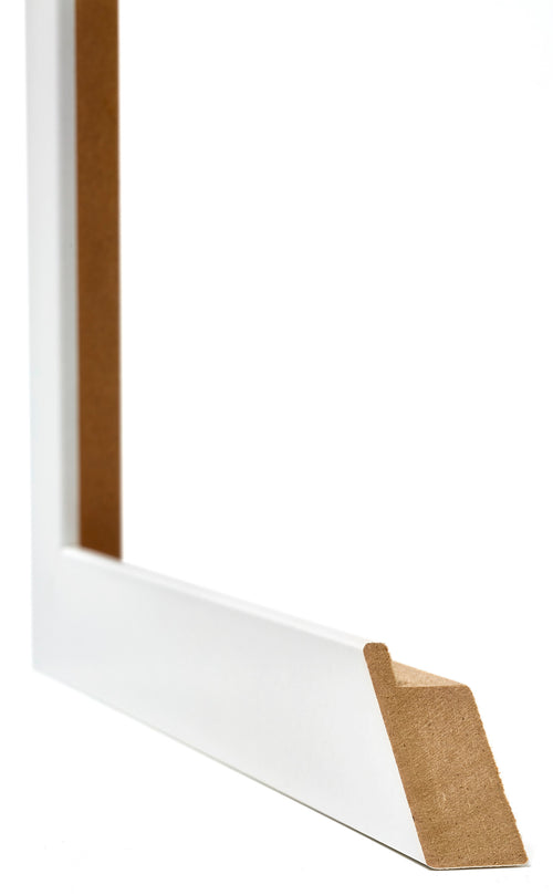 Mura MDF Photo Frame 21x29 7cm A4 White High Gloss Detail Intersection | Yourdecoration.co.uk