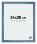 Mura MDF Photo Frame 24x30cm Bright Blue Swept Front Size | Yourdecoration.co.uk