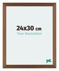 Mura MDF Photo Frame 24x30cm Copper Design Front Size | Yourdecoration.co.uk