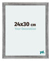 Mura MDF Photo Frame 24x30cm Gray Wiped Front Size | Yourdecoration.co.uk