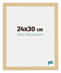 Mura MDF Photo Frame 24x30cm Maple Decor Front Size | Yourdecoration.co.uk