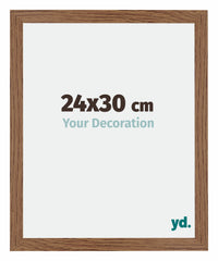 Mura MDF Photo Frame 24x30cm Oak Rustic Front Size | Yourdecoration.co.uk