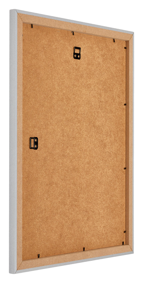 Mura MDF Photo Frame 24x30cm Silver Matte Back Oblique | Yourdecoration.co.uk