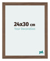 Mura MDF Photo Frame 24x30cm Walnut Dark Front Size | Yourdecoration.co.uk